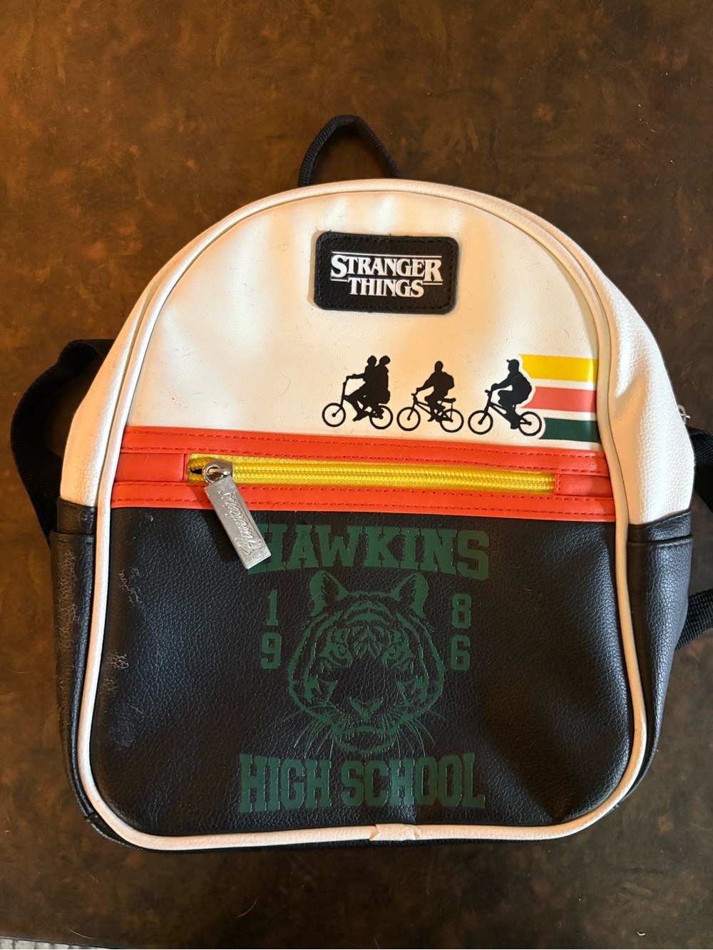 Stranger Things Hawkins High School Mini Backpack - White/Black